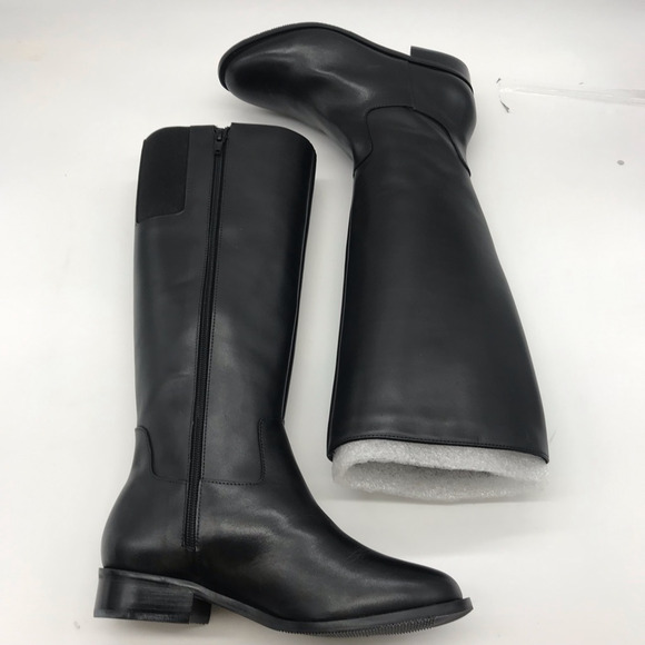 Walking Cradles Womens Meadow Boots Black Block Heels Side Zipper 6.5 New - Picture 2 of 8